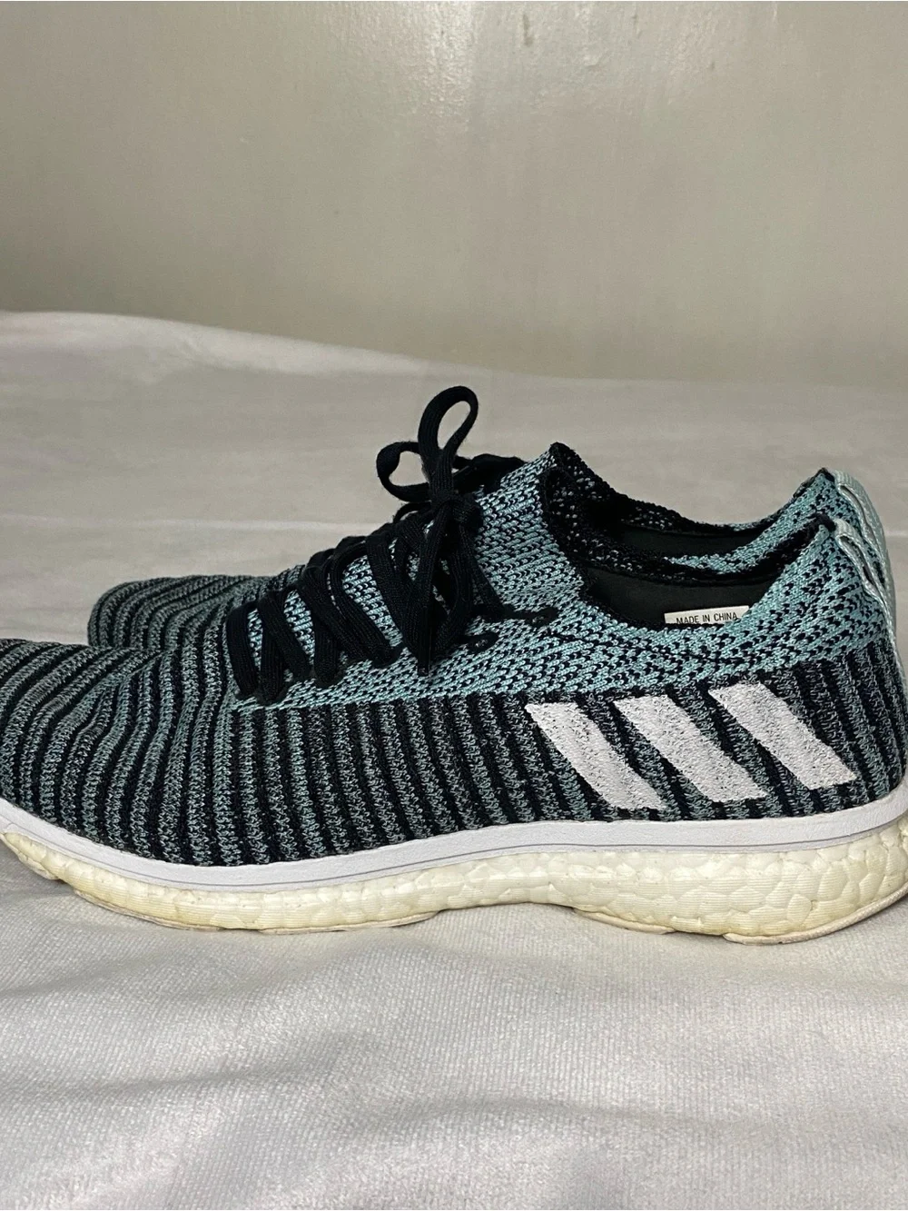 Adidas Adizero Prime LTD Black Blue Spirit Boost Men's Size 9.5 D97654 Running